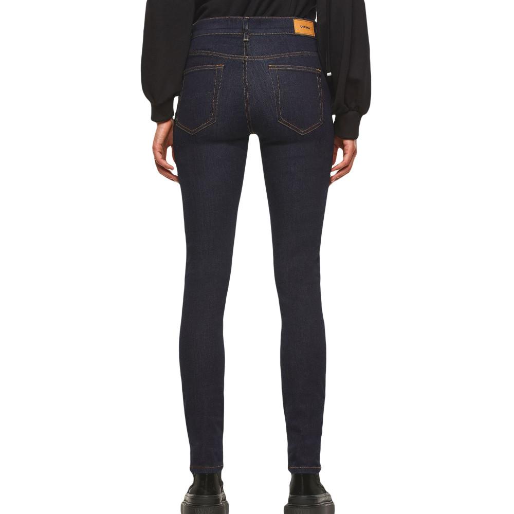 Diesel Jean Super Skinny Bleu foncé Femme Diesel D-roisin