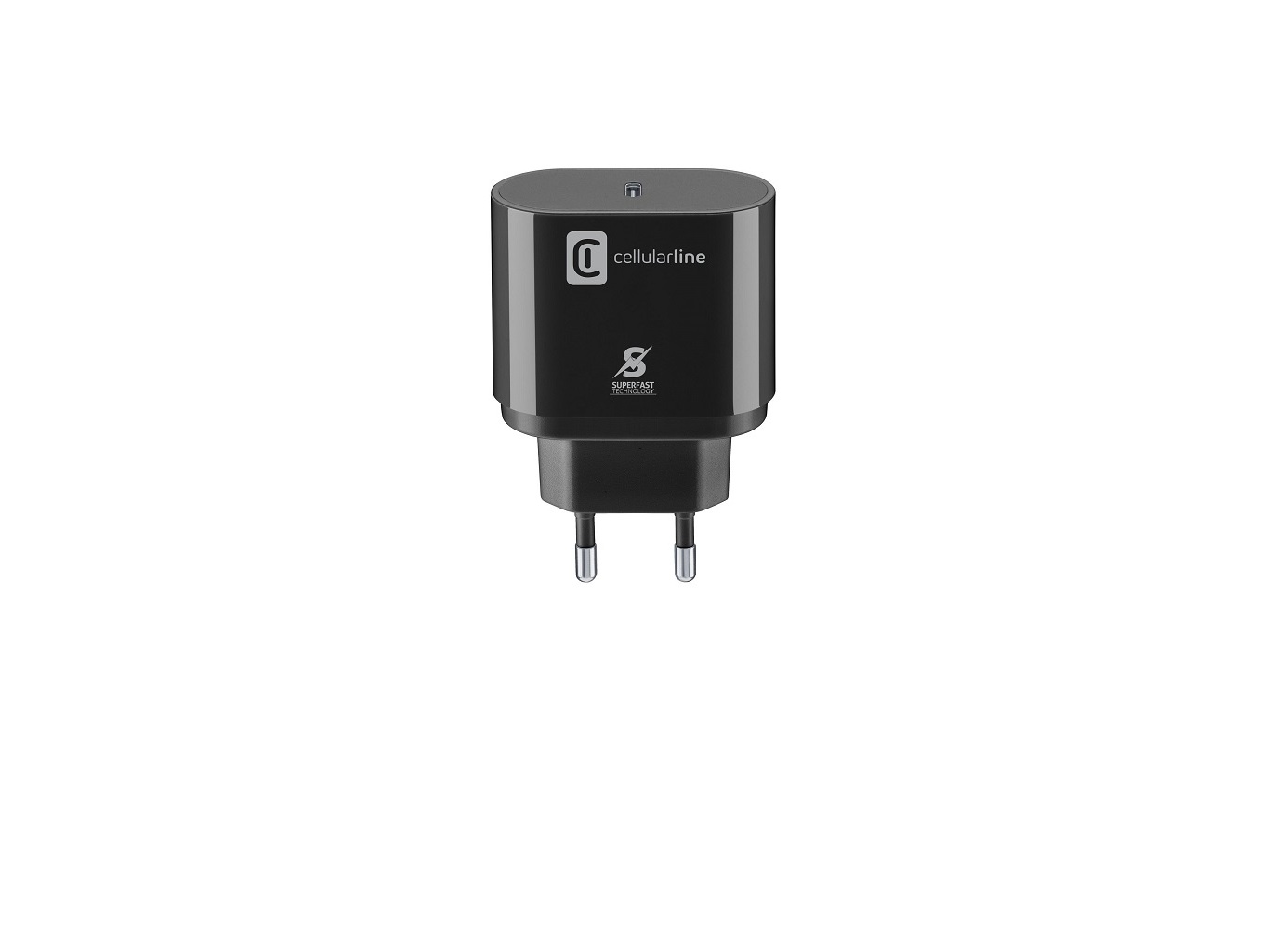CARREGADOR CELLULARLINE PRETO 25W USB-C P/ SAMSUNG