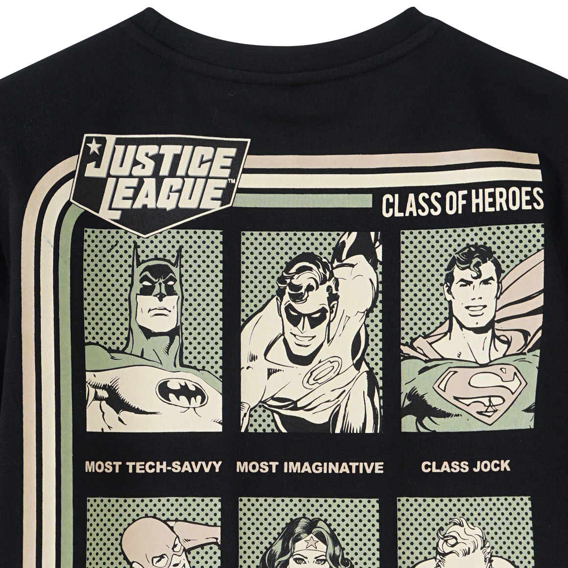 Yigga Justice League T-Shirt mit Rücken-Print schwarz