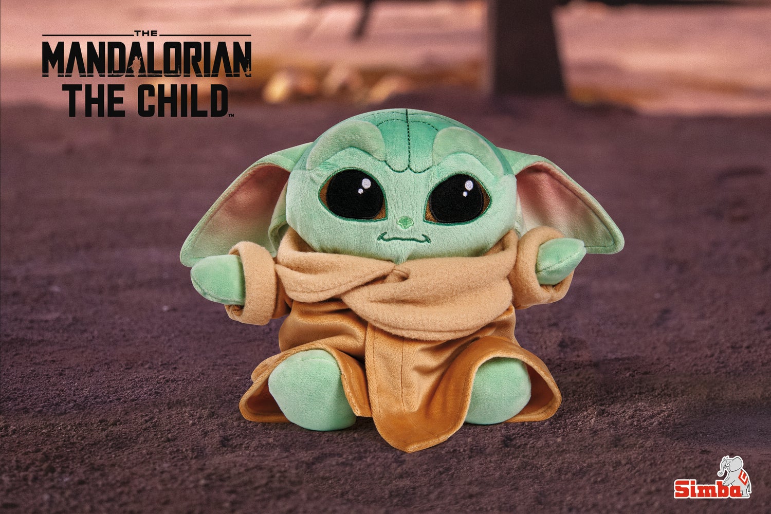 Disney knuffel Star Wars baby yoda groen 18 x 10 x 25 cm