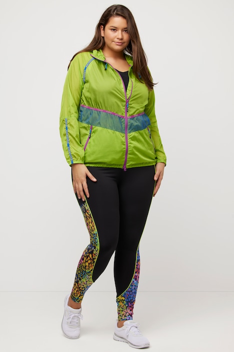 Funktionsjacke, Kapuze, 2-Wege-Zipper, wasserabweisend
