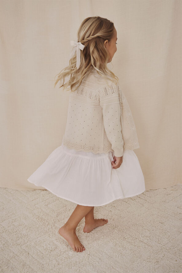 En Fant Dress Broderie Anglaise Eggnog