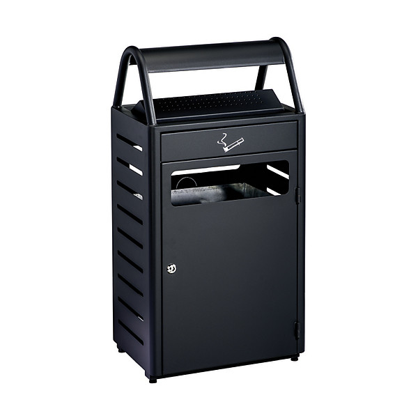 Cendrier corbeille noir 48 litres