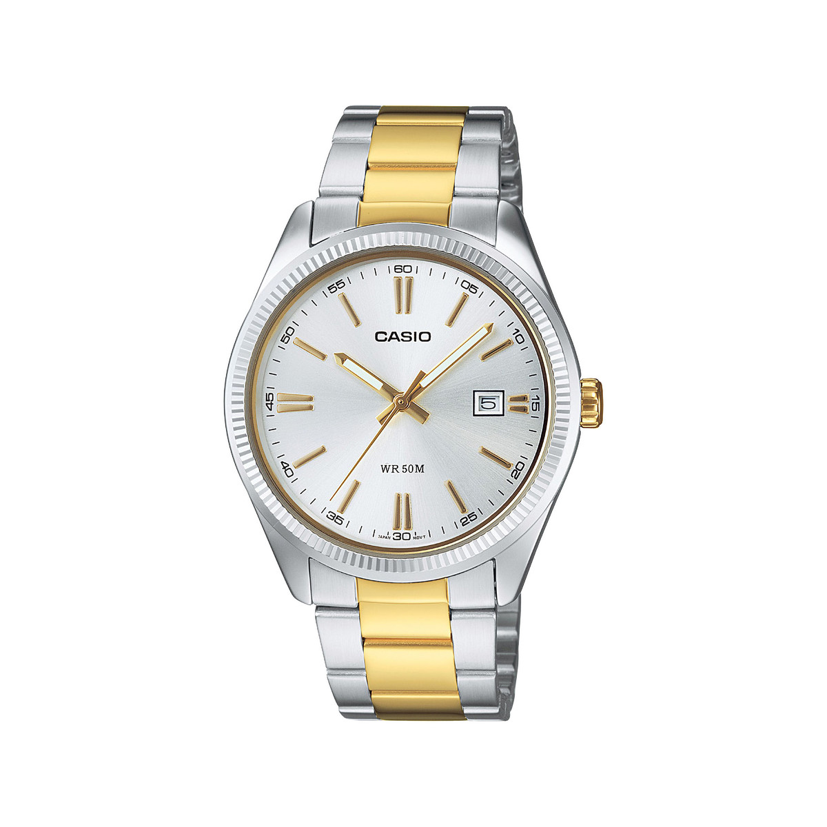 Montre CASIO homme bracelet acier bicolore