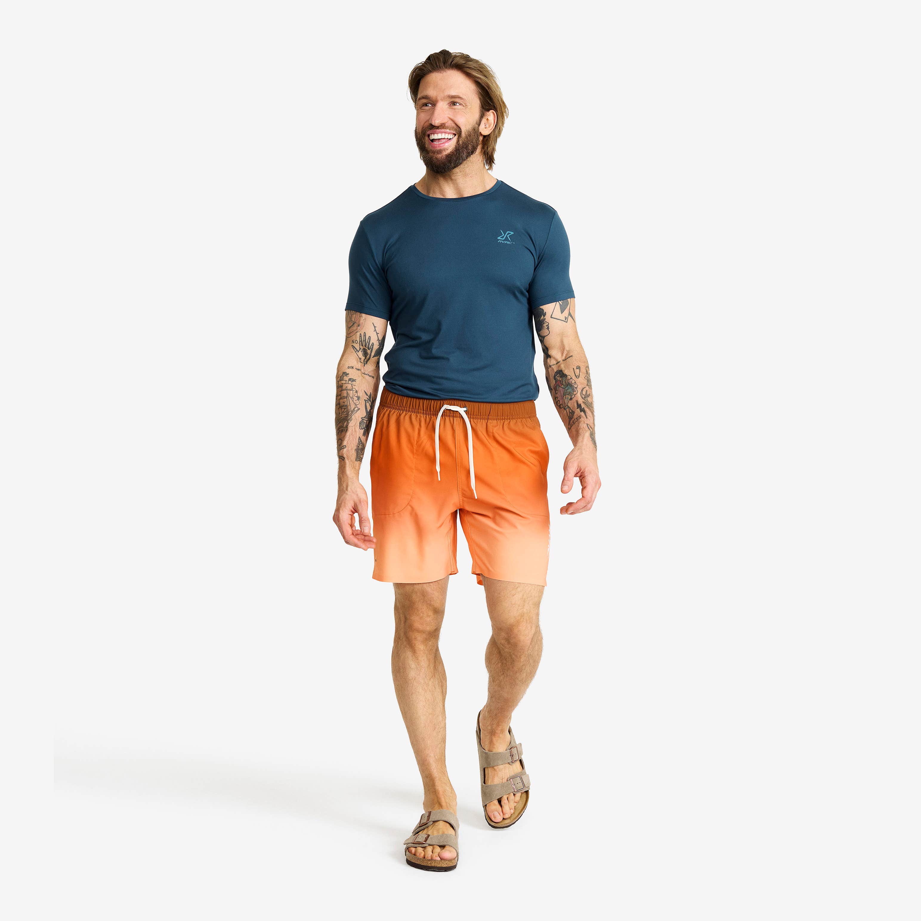 Summer Swim Shorts Herre Faded Hawaiian
