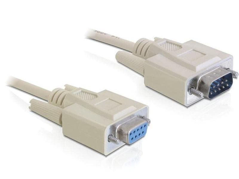 Delock Verlängerungskabel RS-232 DB9 - RS-232 DB9 (m-f) 2 m Verlängerungskabel DB9, 2 m