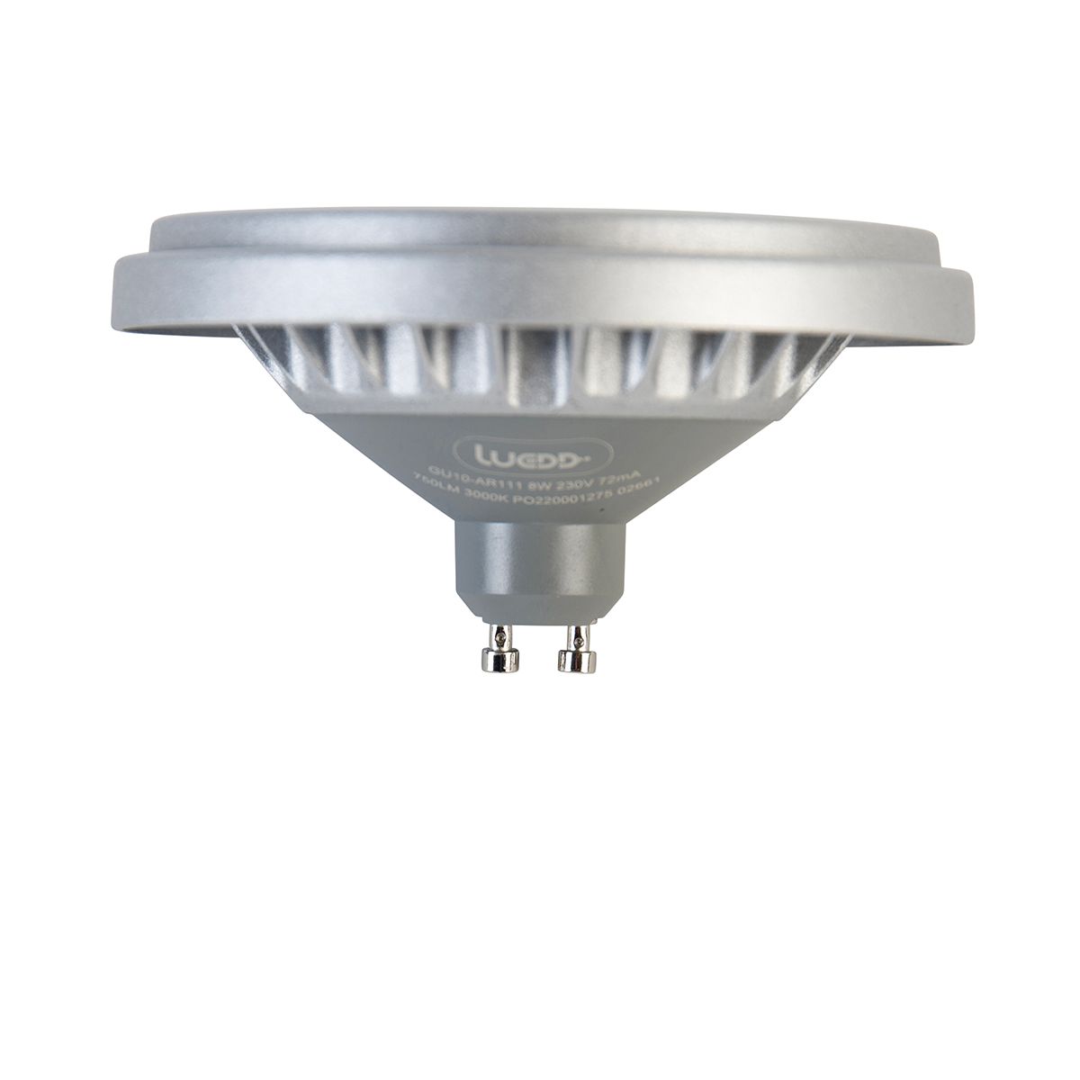Set van 5 GU10 LED lamp AR111 8W 750 lm 3000K