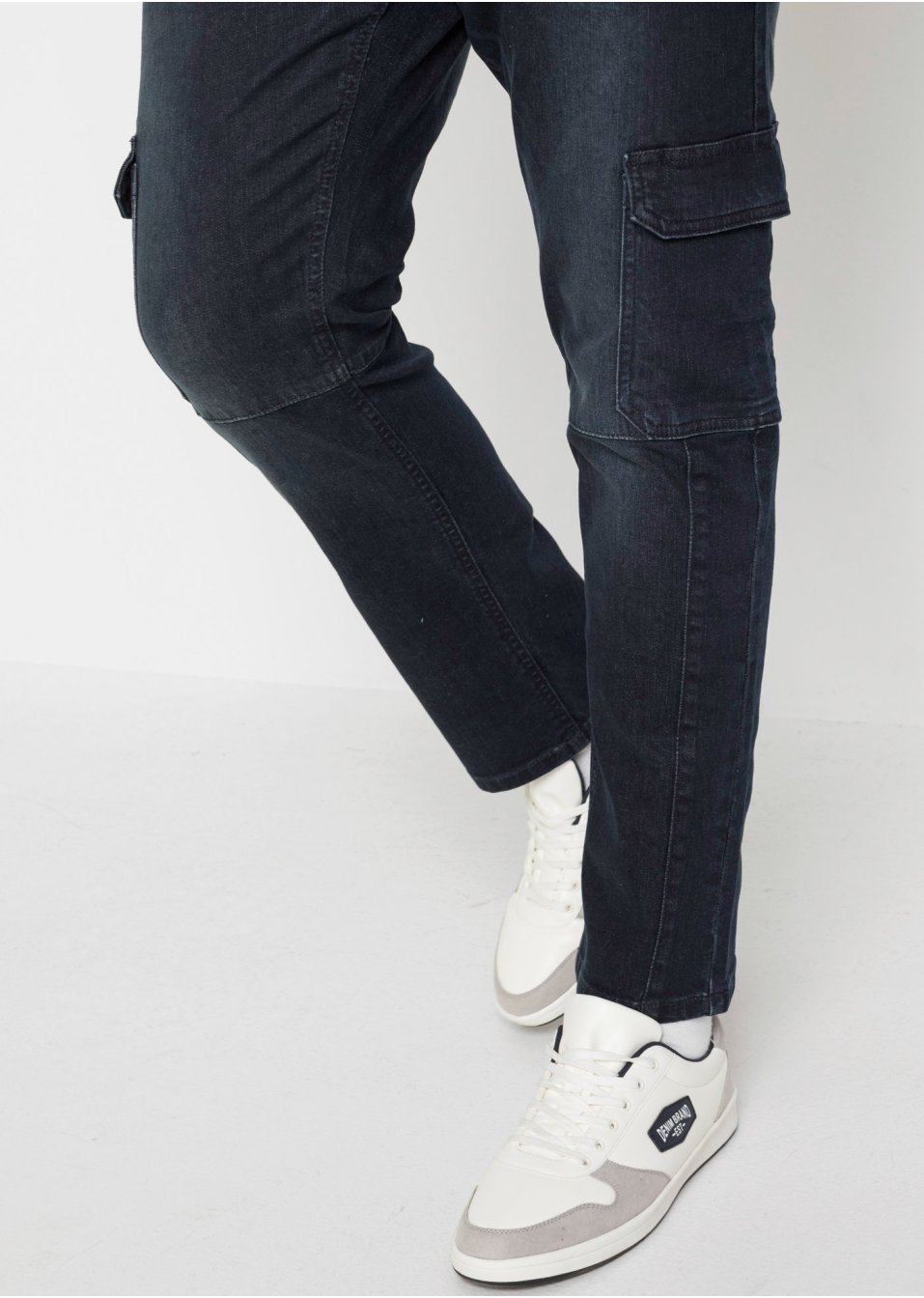 Jean extensible cargo Slim Fit, Straight