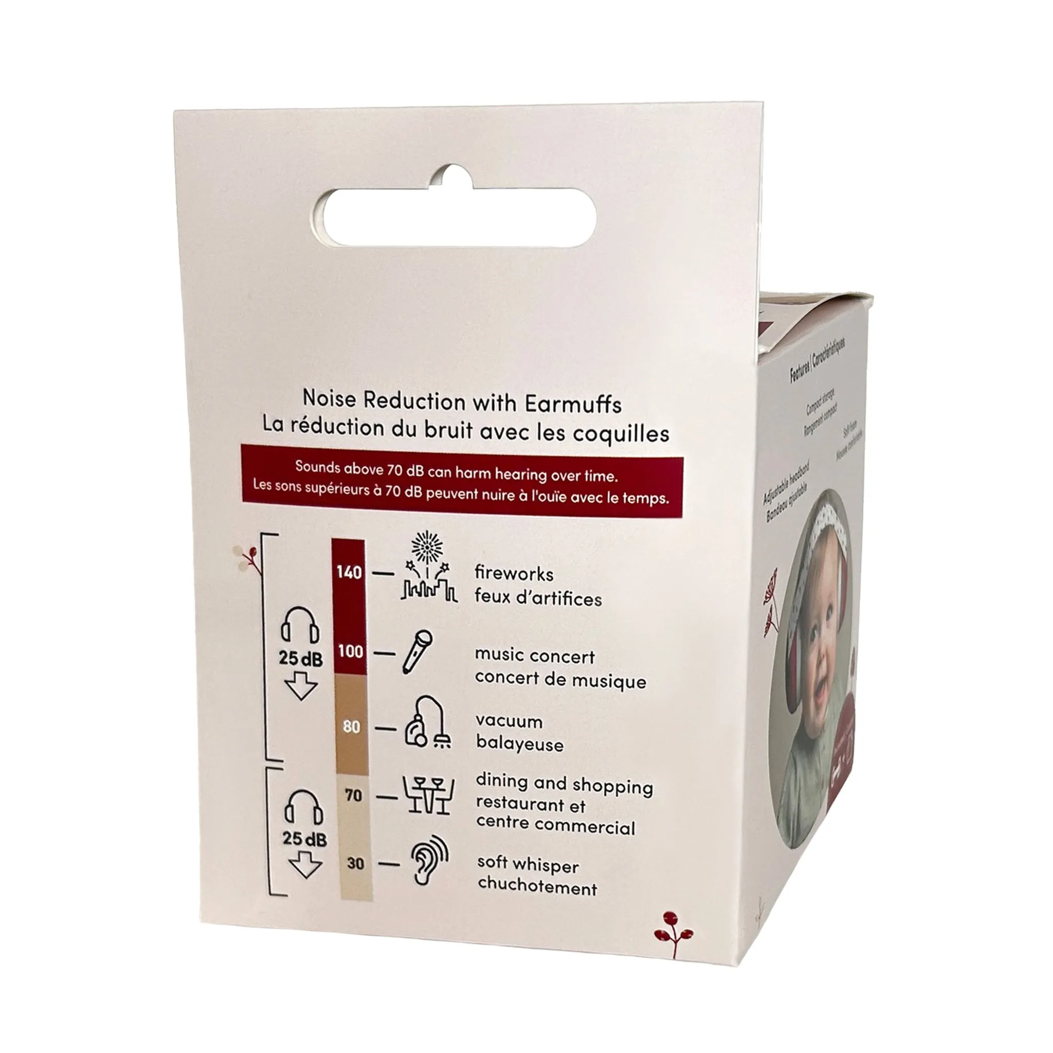 fdmt Coquille Insonorisante pour Bébé - Champignons