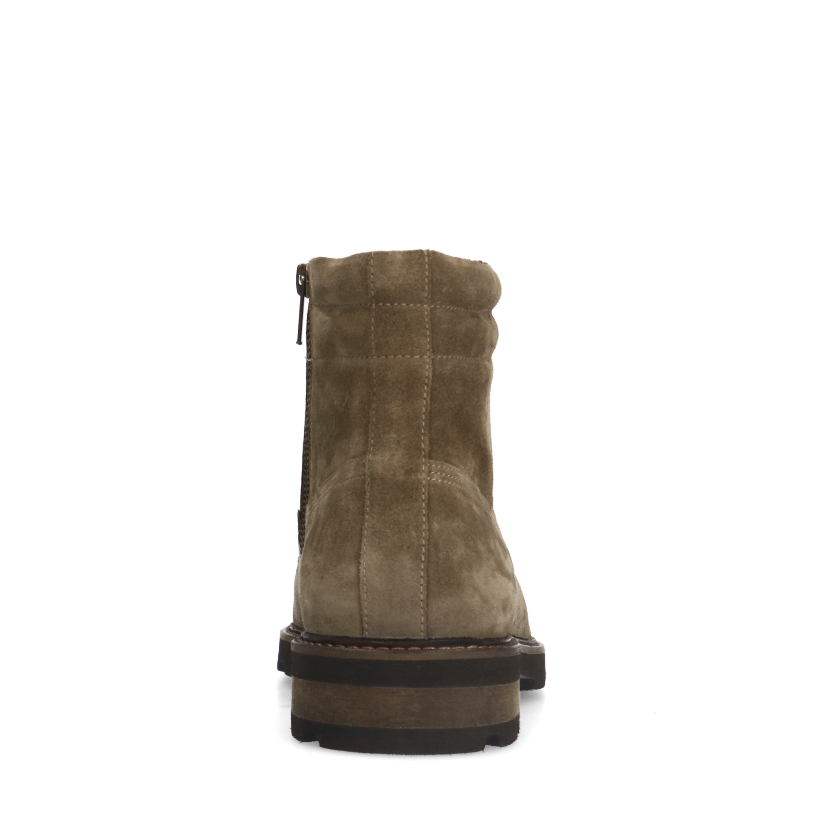 Taupe suède veterboots
