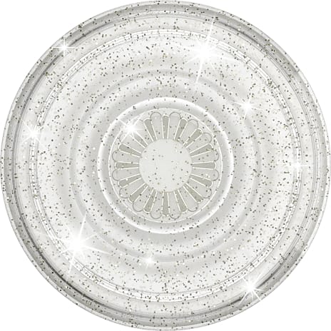 POPSOCKETS Clear Glitter Silver