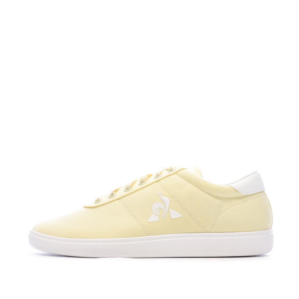 Le Coq Sportif Baskets Jaune Femme Le Coq Sportif Court One W