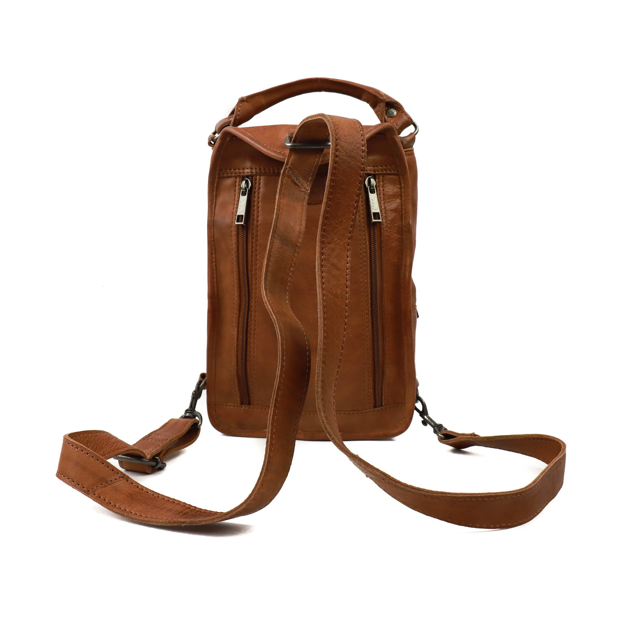 Bear Design Callisto Pelle Crossbody Tas Mavery Cognac CP2181