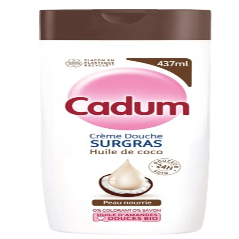 Gel douche surgras Cadum huile de coco 437ml