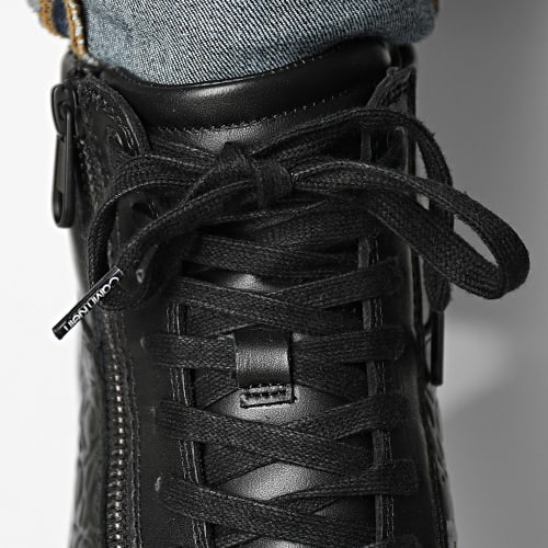 Baskets Montantes High Top Lace Up 1180 Triple Black Mono