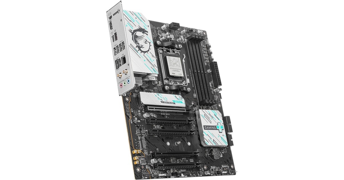MSIB840 GAMING PLUS WIFI socket AM5 moederbord  (Zwart/zilver, RAID, 2.5 Gb-LAN, Sound, Wi-Fi 7, BT, ATX)