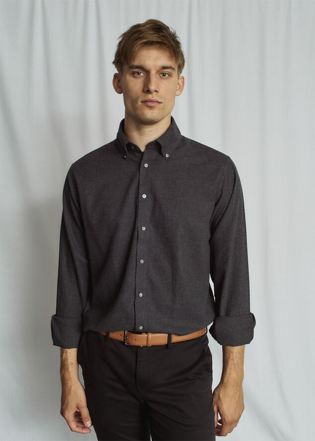 Bruun & Stengade BS Muriel Casual Modern Fit Shirt Charcoal