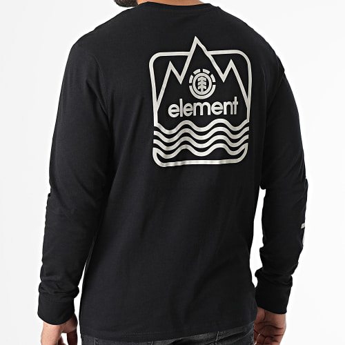 Tee Shirt Manches Longues Peaks Noir