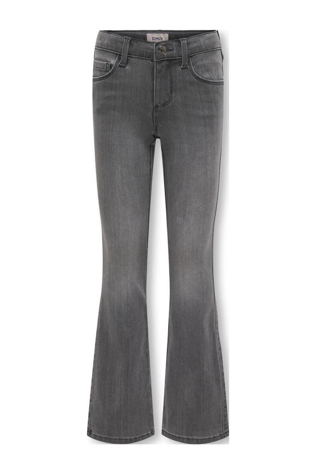 KIDS ONLY GIRL high waist flared jeans grey denim