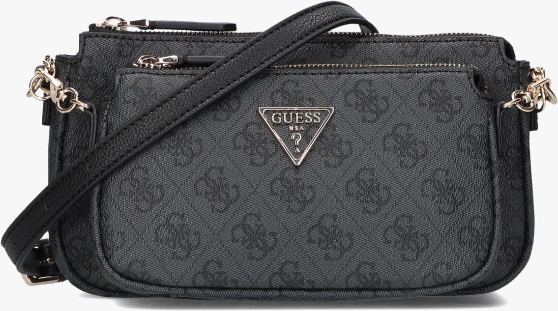 GUESS grijze guess schoudertas noelle dbl pouch