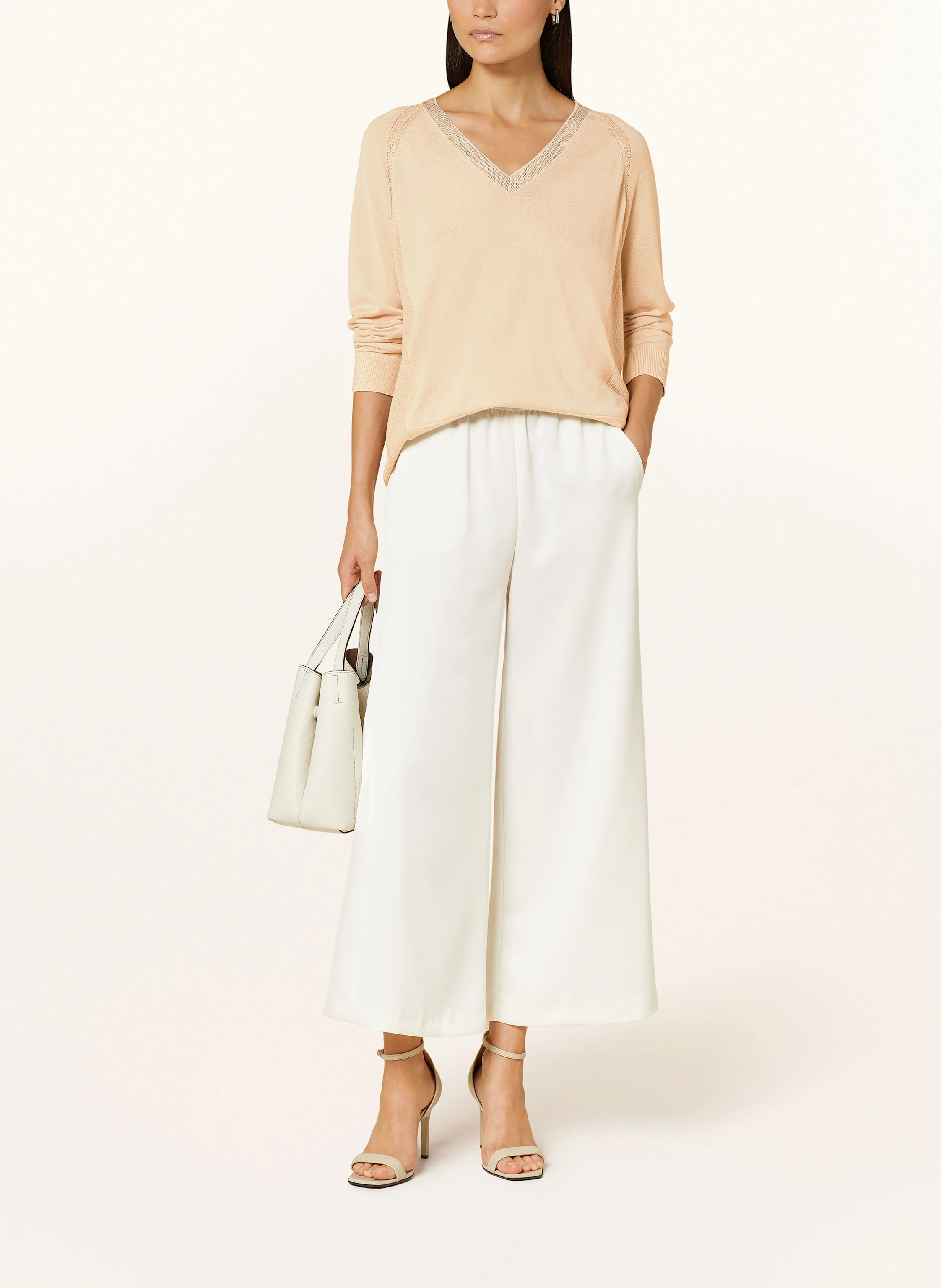 MARC AUREL Pullover mit Schmucksteinen