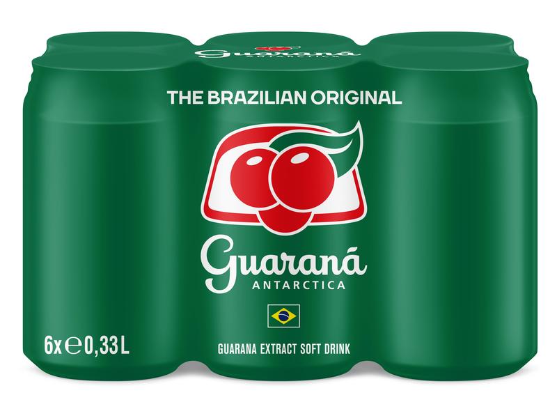 Guarana Guarana Antarctica 6 x 330 ml Koffeinhaltiges Erfrischungsgetränk mit Guarana