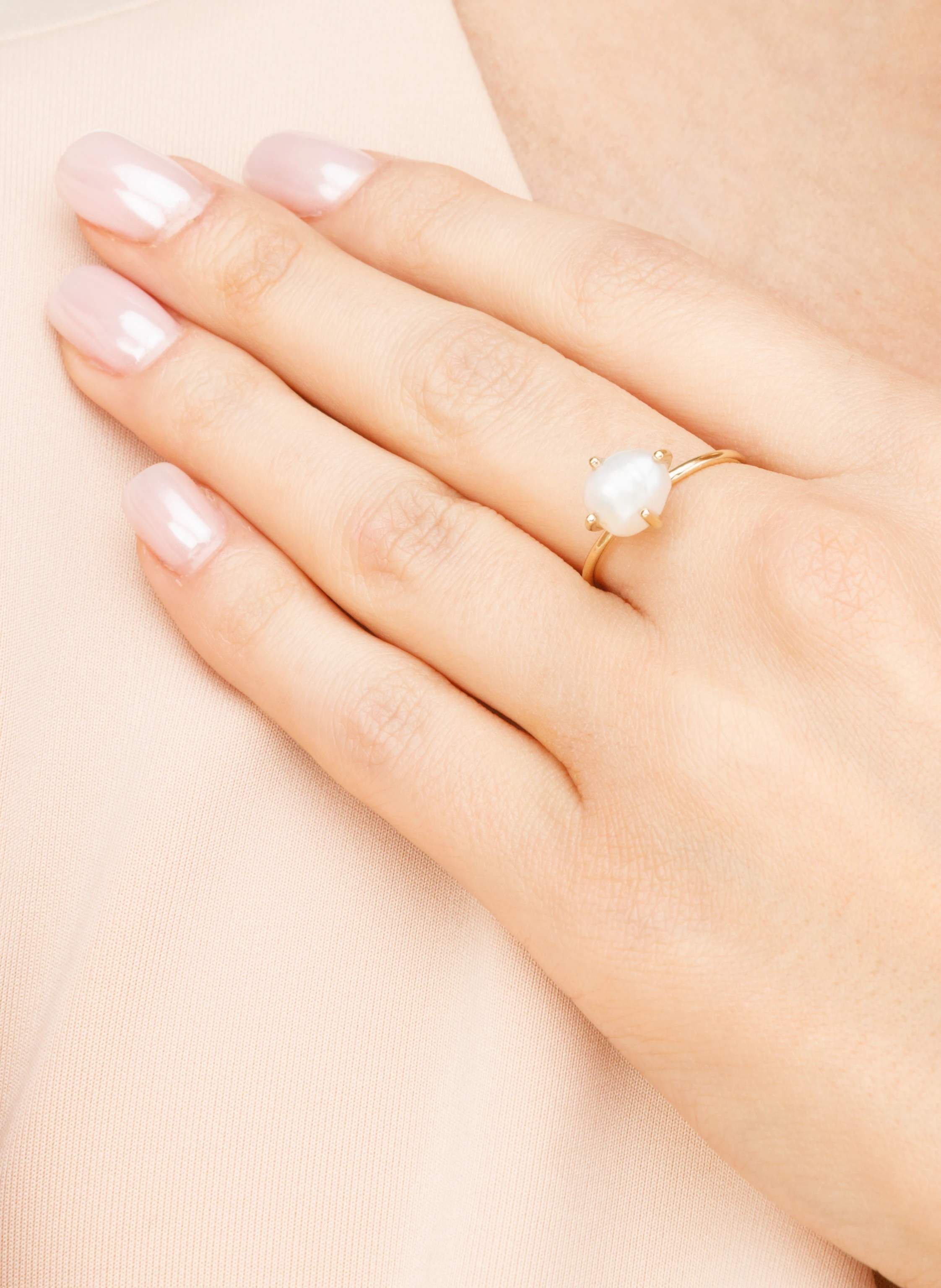 Leaf Ring BAROCK PERLS