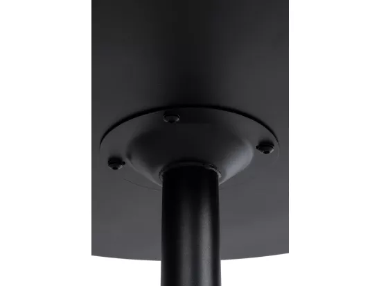 Table haute de bar - rond Ø 60 cm - Bois - Noir / Noir - rund