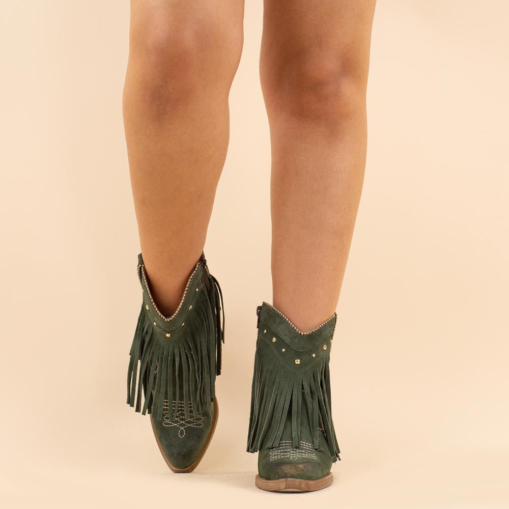 Nemonic 2299 boho boots groen