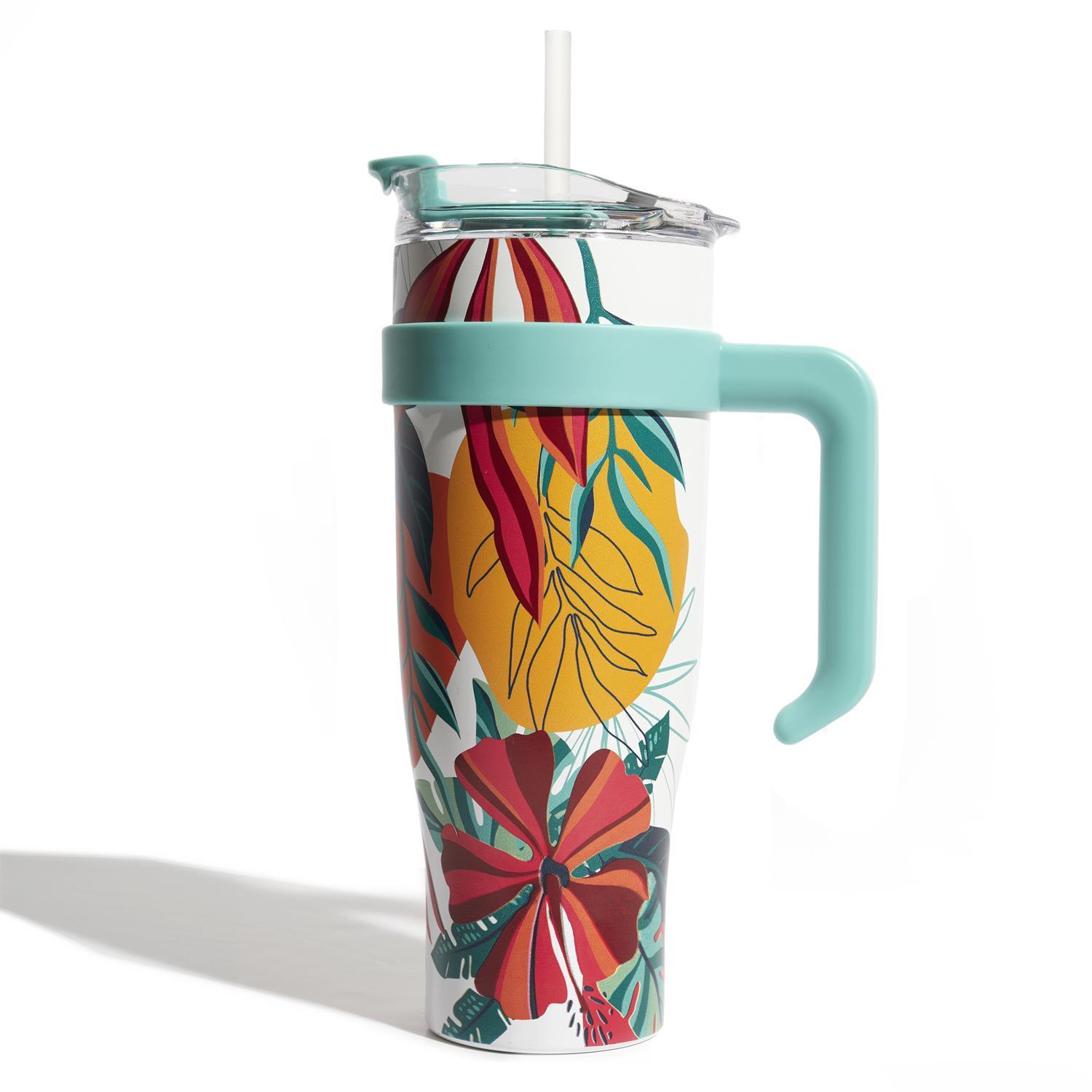 MUG TRANSPORT MIAMI FLEURS TROPICALES 1.2L