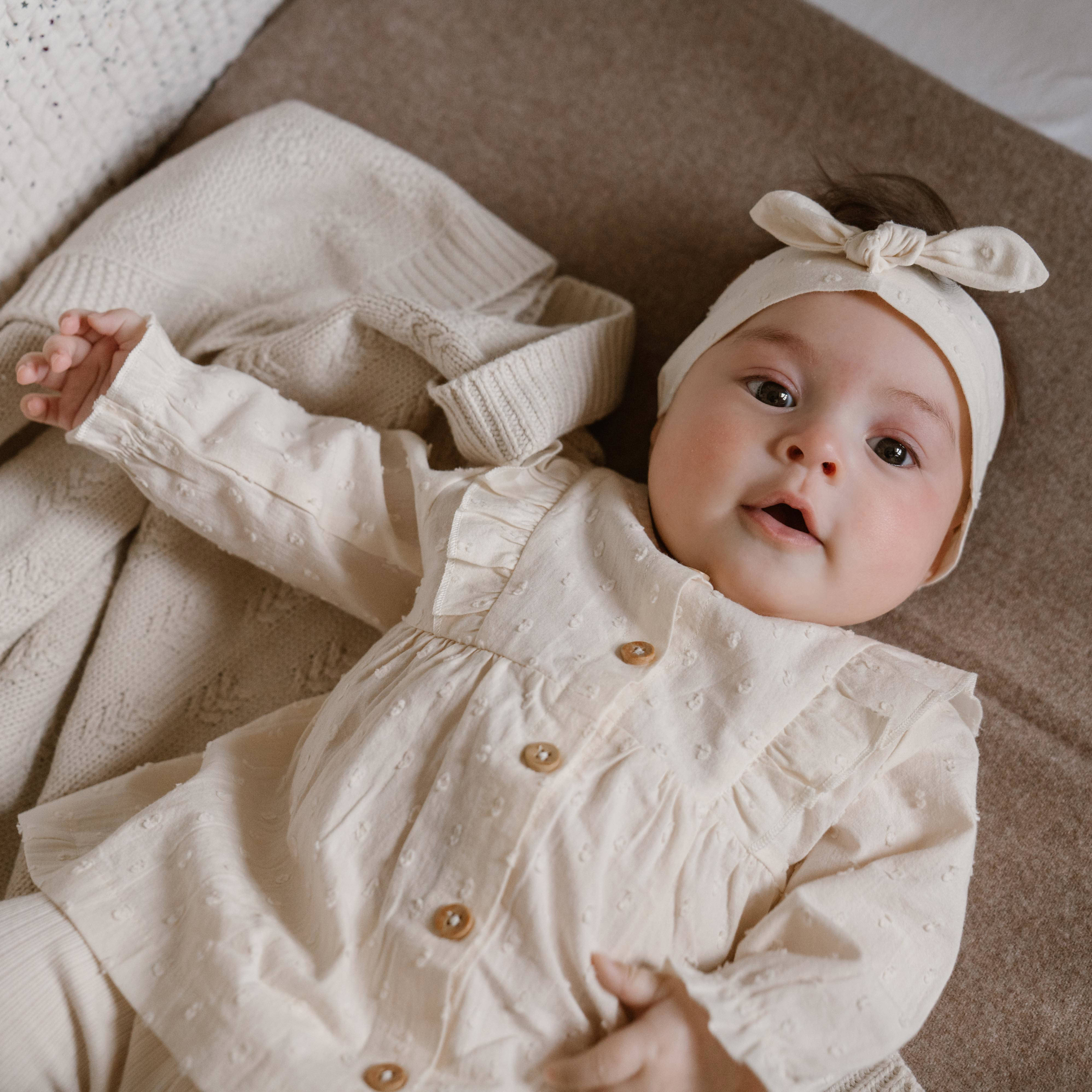 Dirkje babybroek - set van 2 roze/ecru