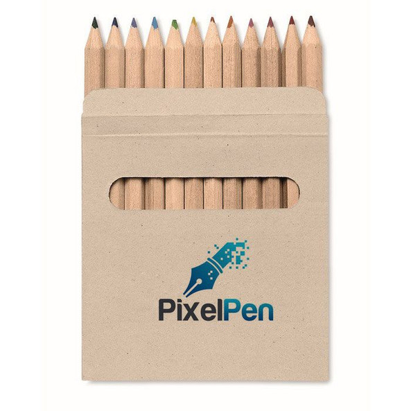 GiftRetail IT1047 - ARCOLOR Etui fenêtre 12 crayons