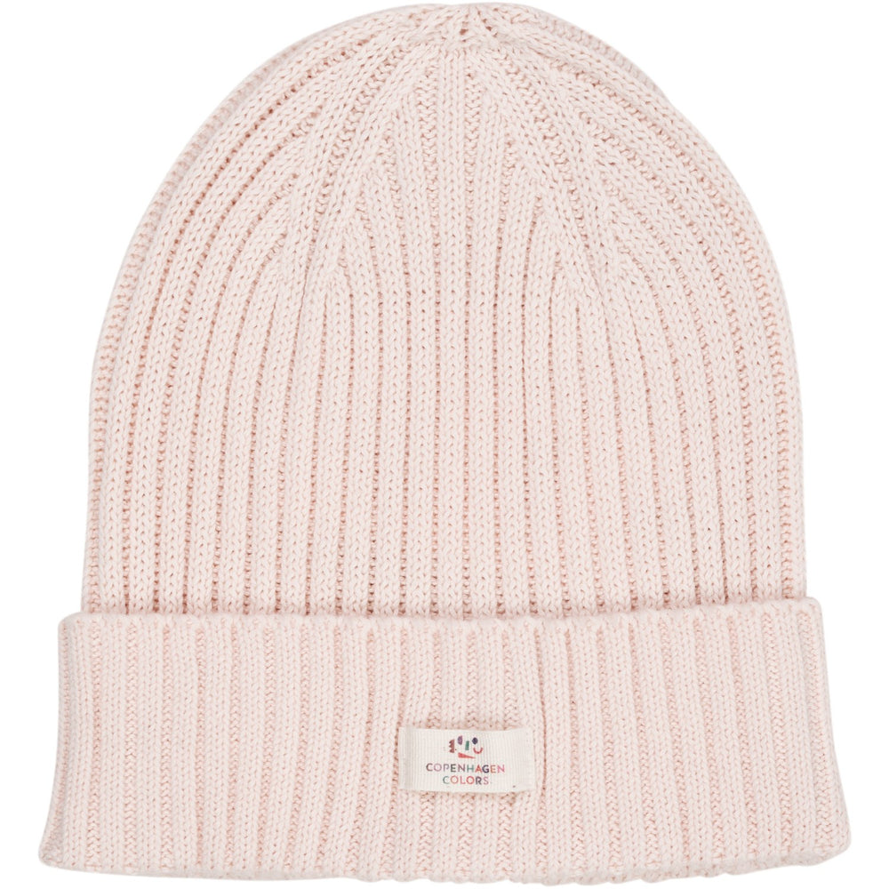Køb Copenhagen Colors Soft Pink Cotton Knitted Classic Beanie