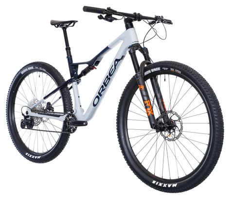 VTT Tout-Suspendu Orbea Oiz M30 Shimano Deore/SLX 12V 29'' Gris Silver Bleu Carbon View 2024