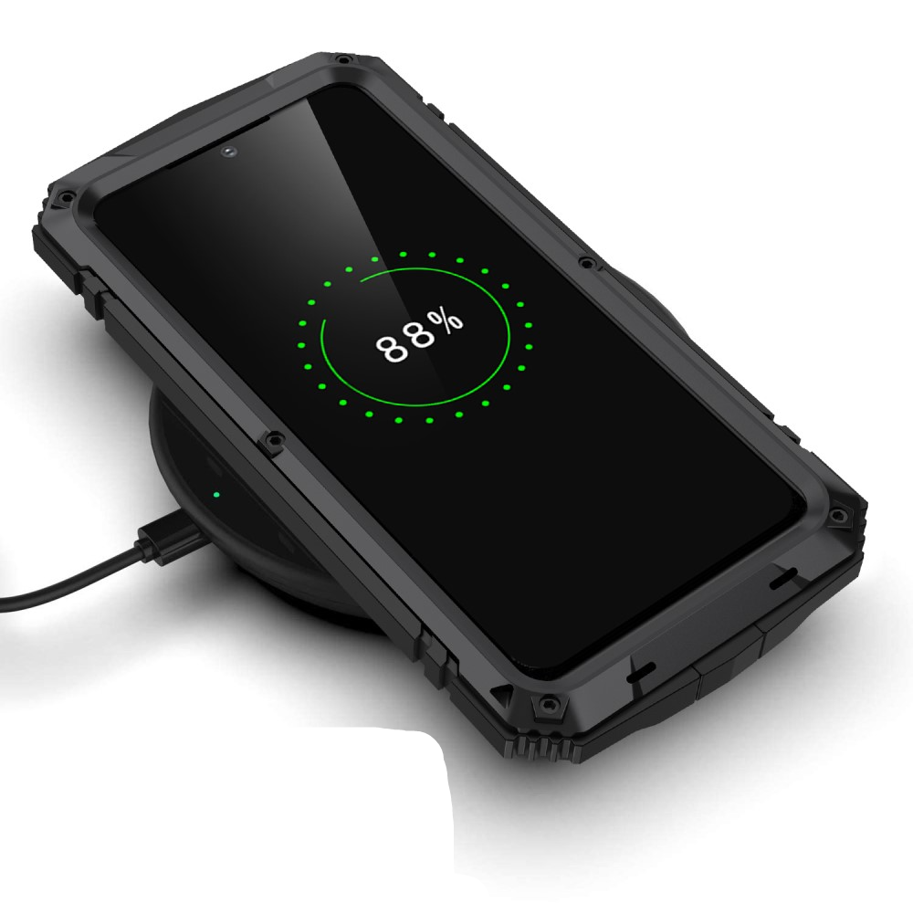 Samsung Galaxy S23 5G Hybrid Hardcase Hülle   Kickstand Aufsteller - Schwarz