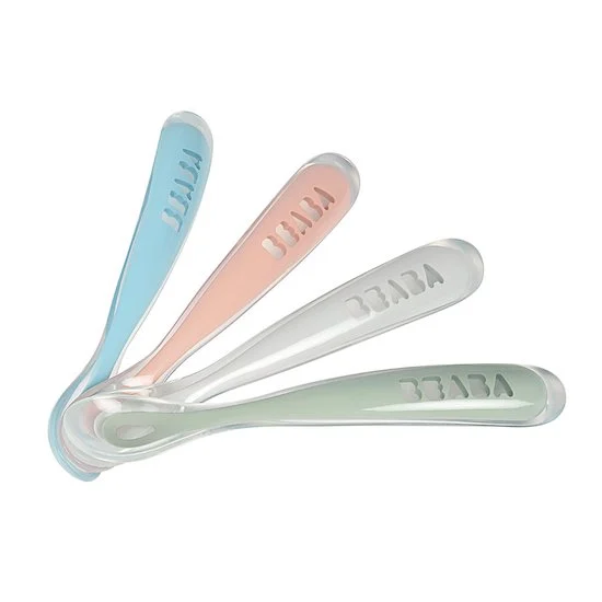 Lot de 4 cuillères 1er repas   Eucaplyptus        de               Béaba