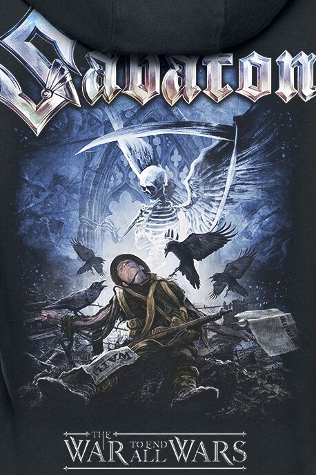 The War To End All Wars | Sabaton Sweat-shirt zippé à capuche