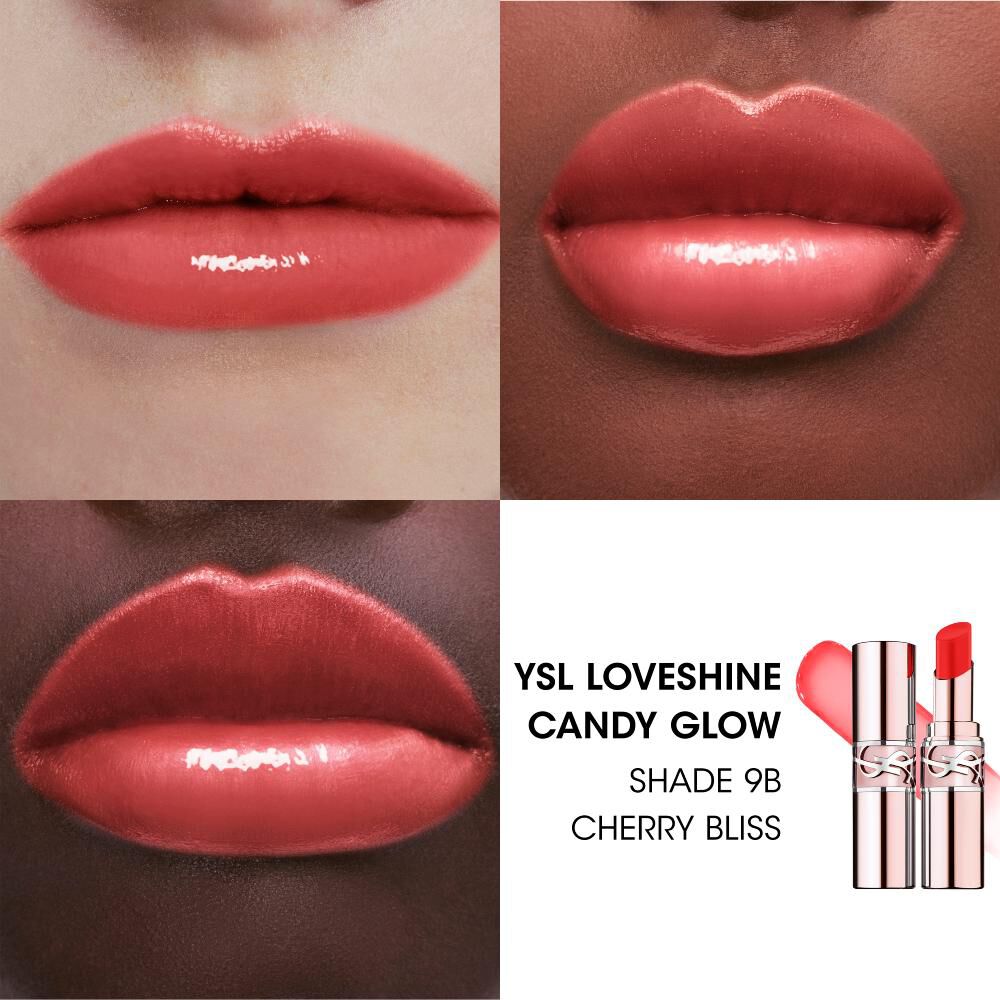 YSL LOVESHINE CANDY GLOW  BAUME À LÈVRES TEINTÉ - 9B CHERRY BLISS
