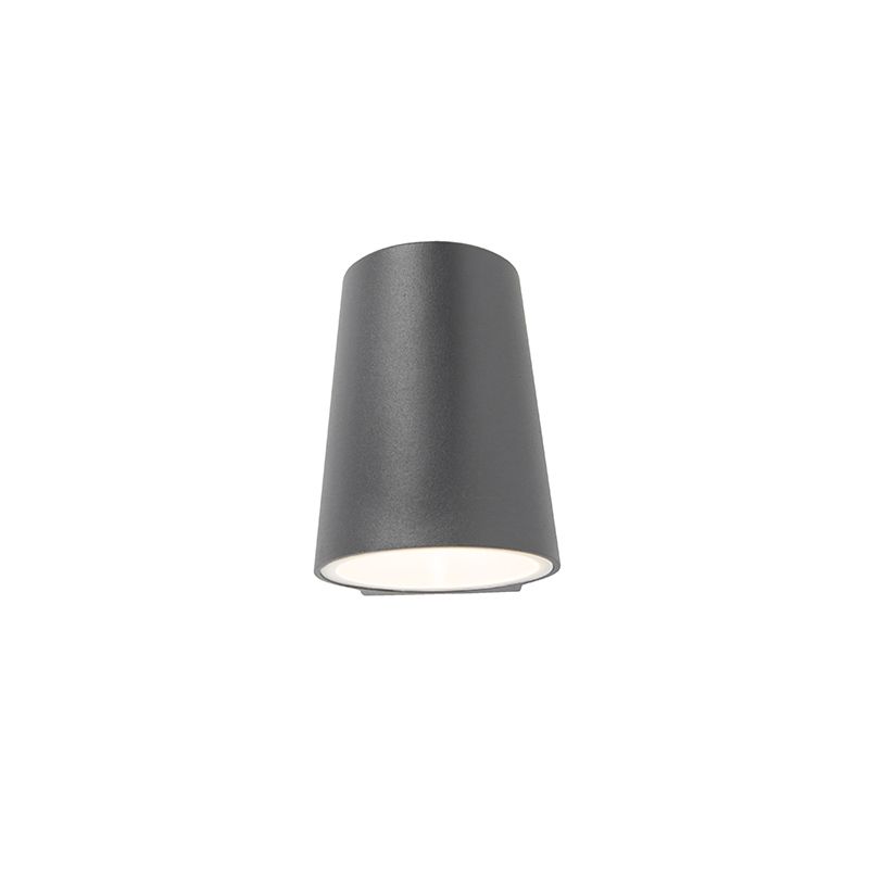 Moderne buitenlamp antraciet incl. LED met schemersensor - Uma