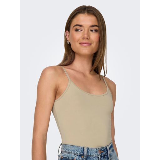 ONLY Lea Singlet Top, Humus, XL