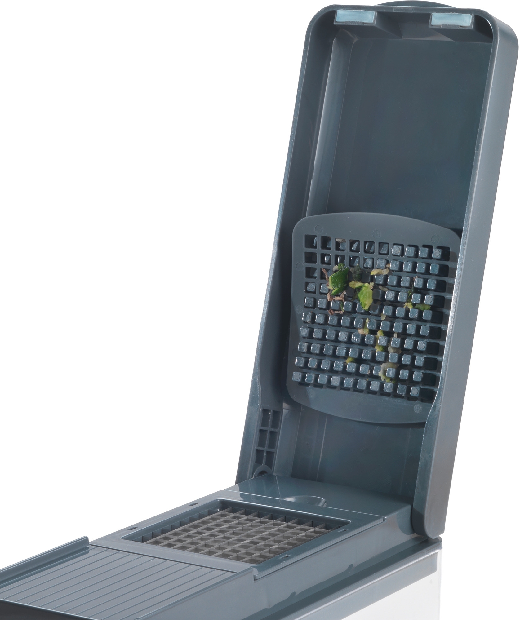 Metaltex 12-in-1 multifunktionaler Slice-Cube Obst-/Gemüseschneider 1,5 Liter Behälter
