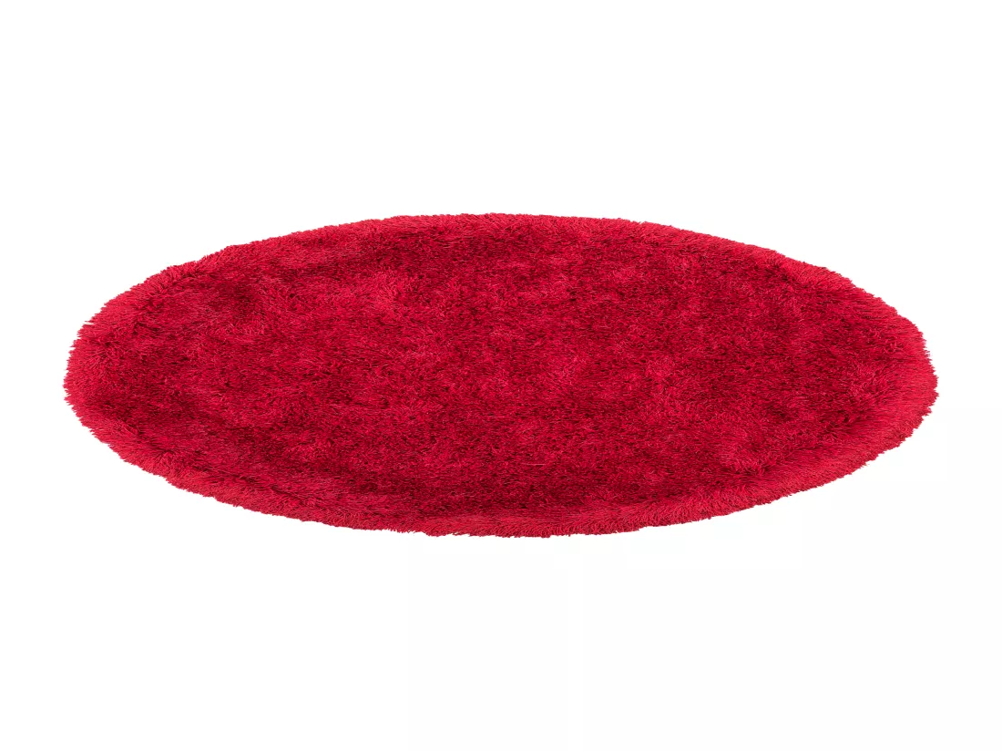 Tapis rond rouge CIDE