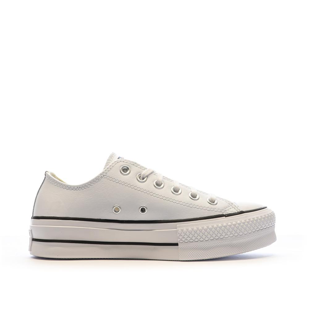 Converse All Star Baskets Blanches à Plateforme Femme Converse