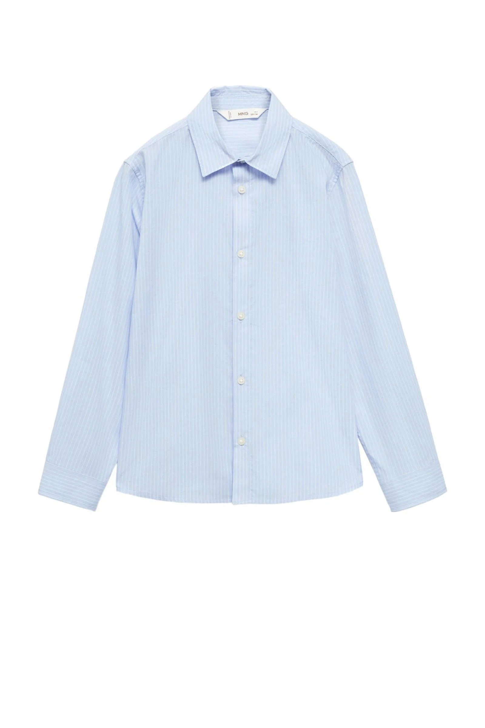 Mango Kids gestreepte blouse lichtblauw