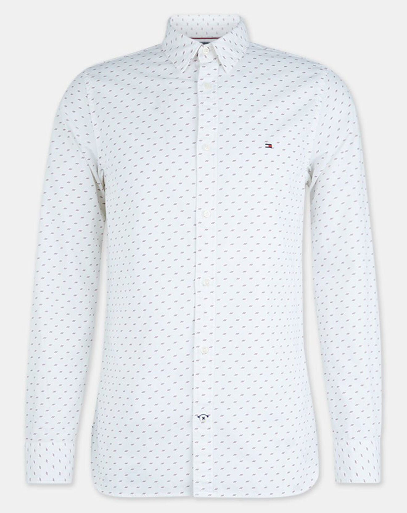 Tommy Hilfiger Chemise slim Mini imprimée blanche