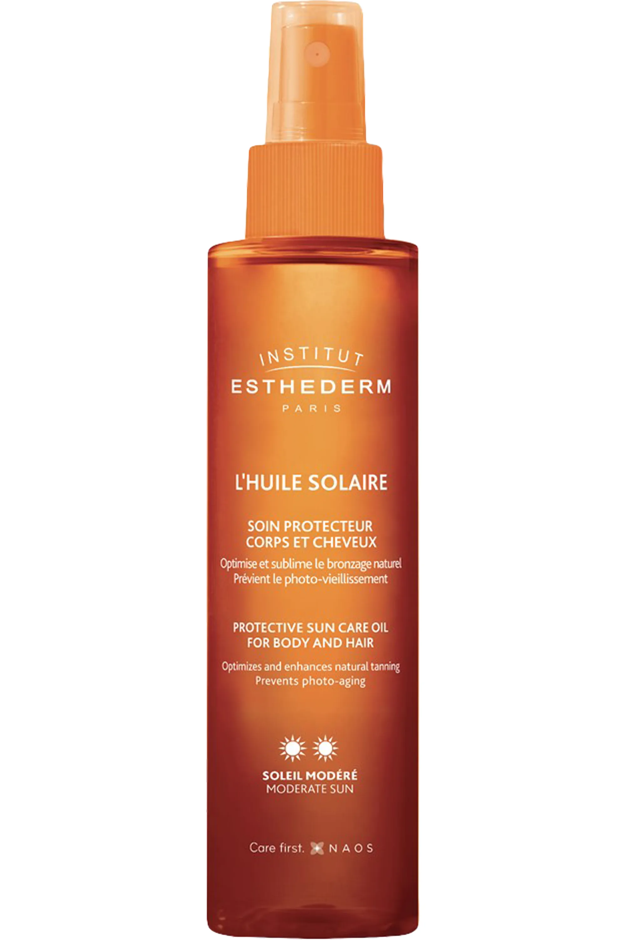 Institut Esthederm Huile solaire corps et cheveux-150 ml