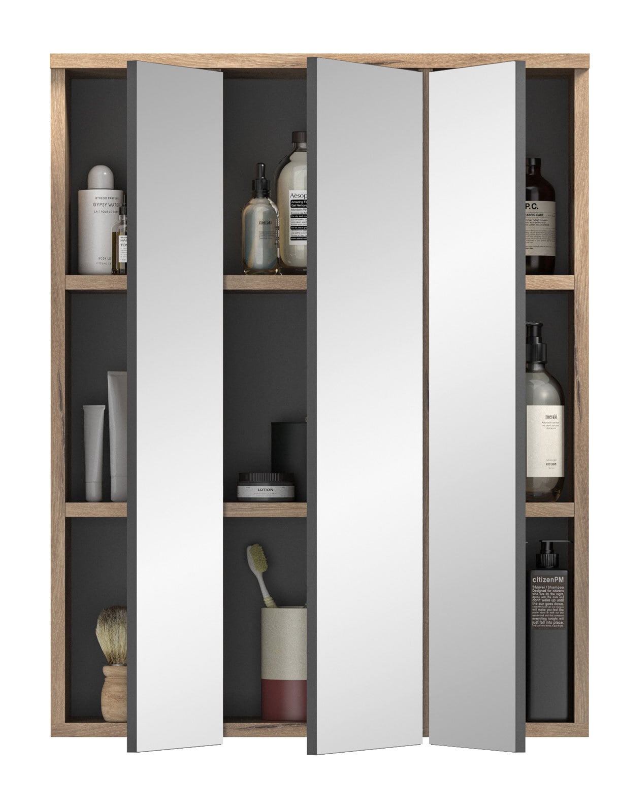 Spiegelschrank Mason Nox Oak Nachbildung