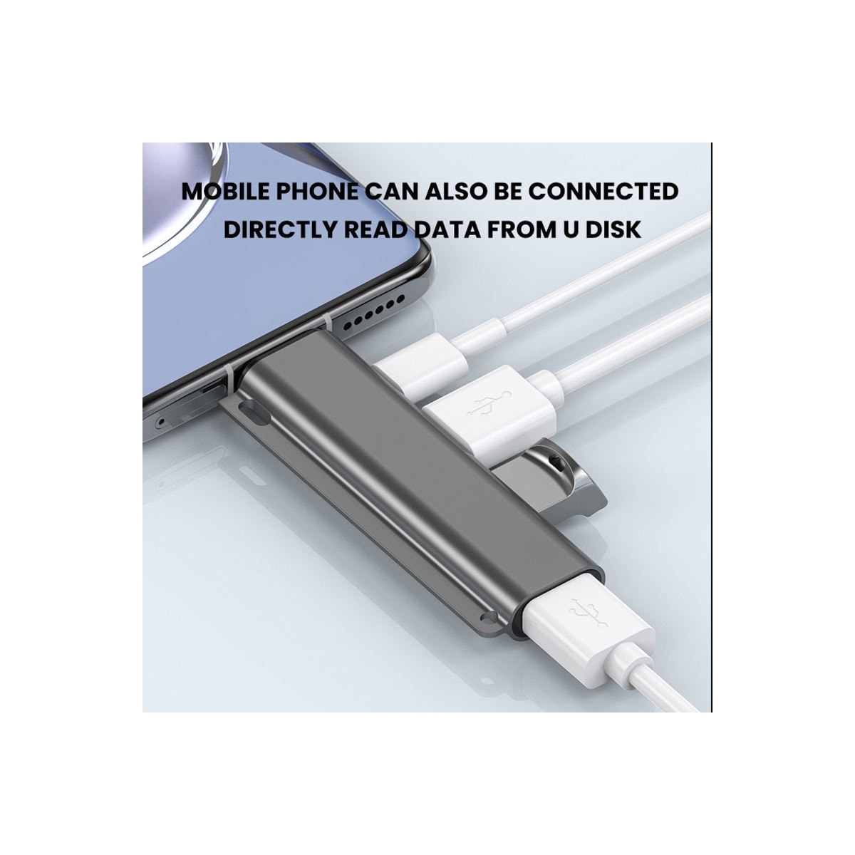 NÖRDIC 4-porters USB-C Hub 2xUSB-A 2.0, 1xUSB-A 3.1, 1xUSB-C 3.1
