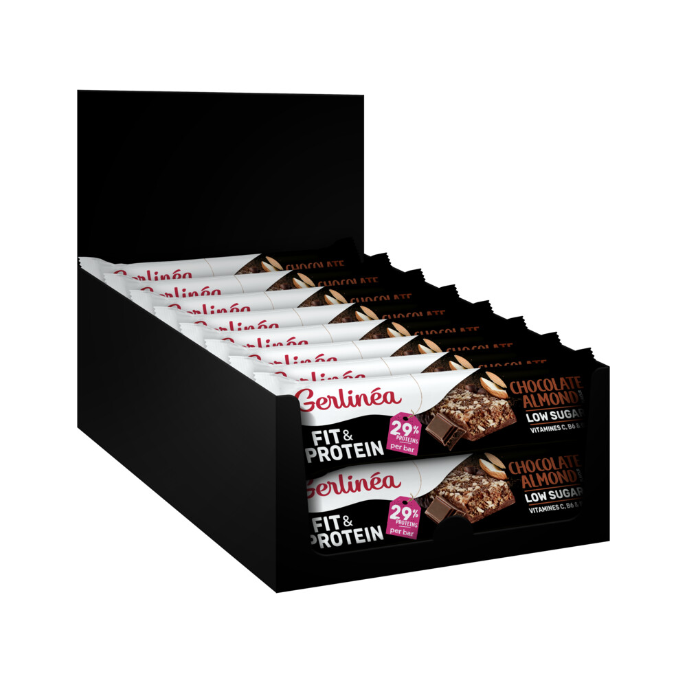 16x Gerlinea Fit & Protein Reep Chocolate Almond45 gr