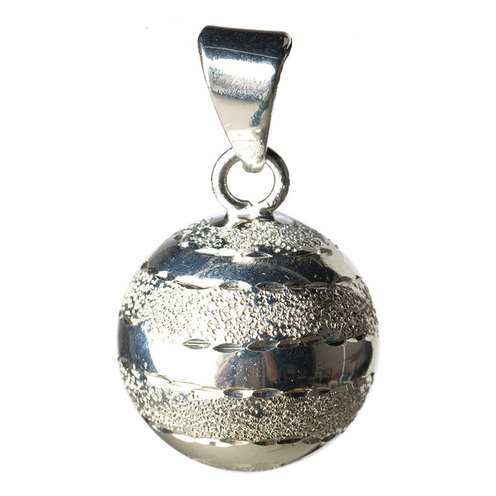 Bola bijou de grossesse argenté lignes brillantes - BOLA